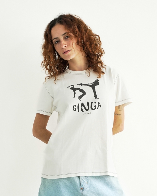 CLASSIC LOGO T-SHIRT OFF WHITE - Image 3