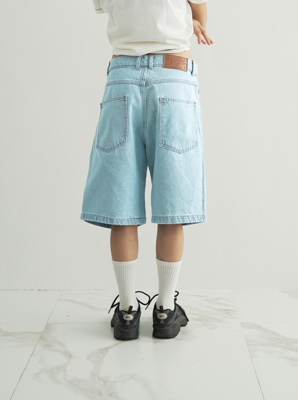CAPOEIRA SHORTS - CLEAR BLUE WASH