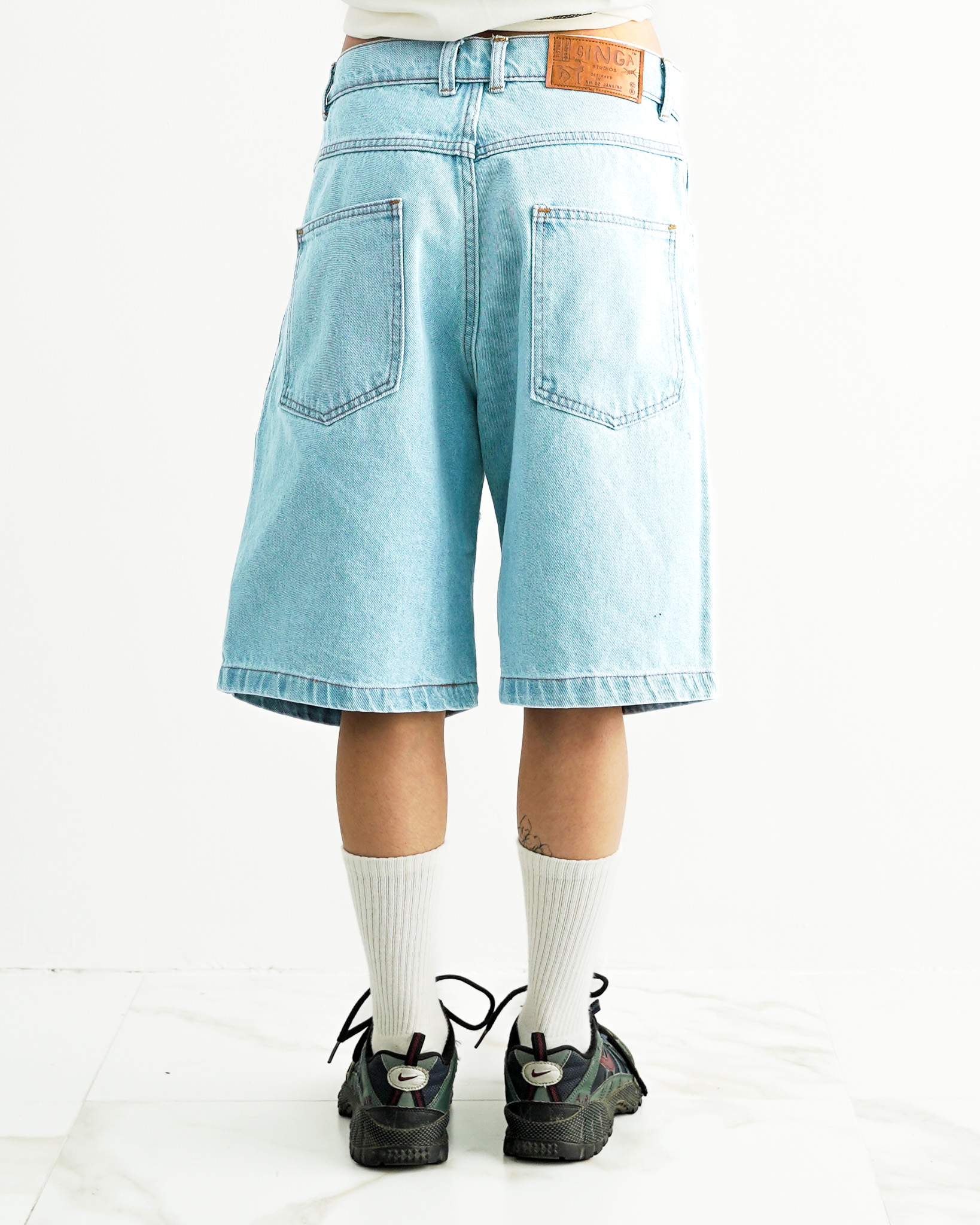 CAPOEIRA SHORTS - CLEAR BLUE WASH