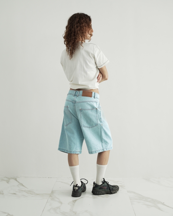CAPOEIRA SHORTS - CLEAR BLUE WASH - Image 2