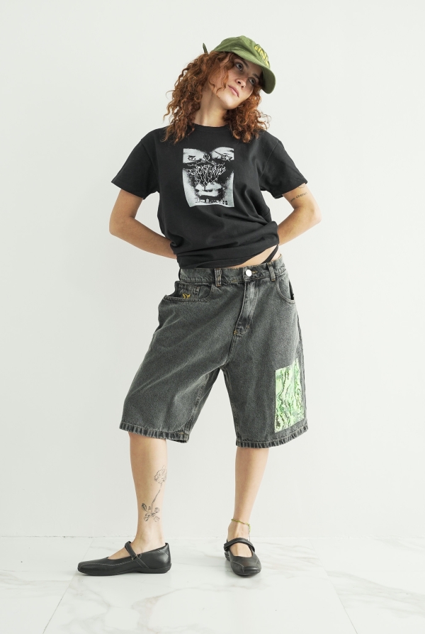 CAPOEIRA SHORTS - ACID BLACK - Image 3