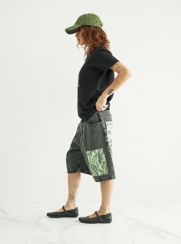 CAPOEIRA SHORTS - ACID BLACK - Image 4