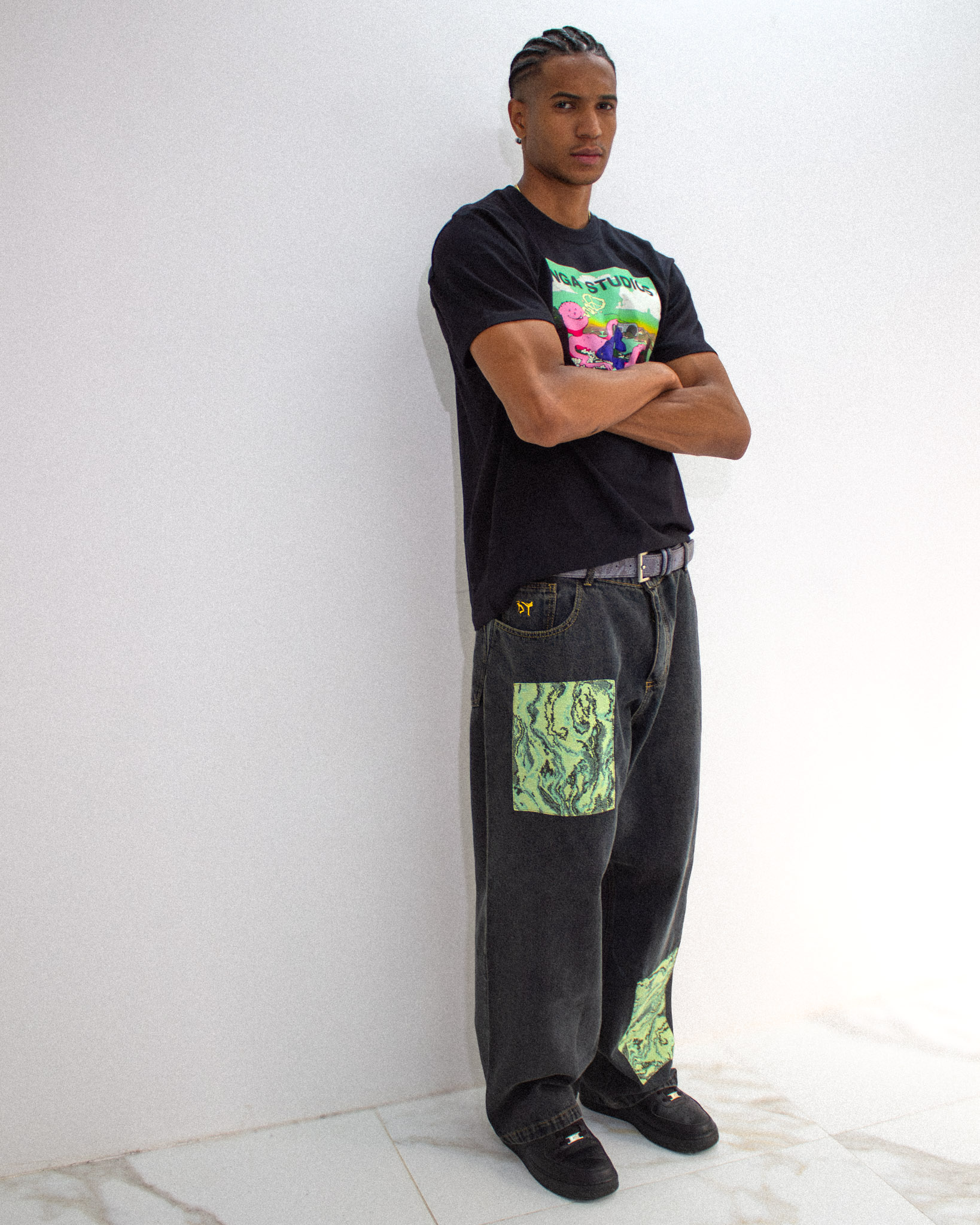 CAPOEIRA PANTS - ACID BLACK - Image 8