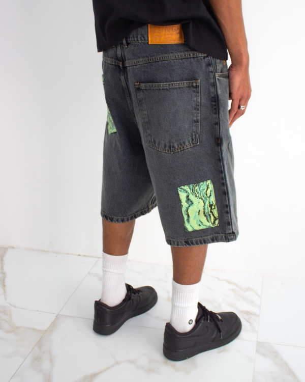 CAPOEIRA SHORTS - ACID BLACK