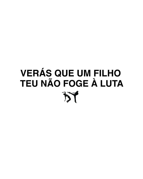 VERÁS QUE UM FILHO TEU NÃO FOGE À LUTA T-SHIRT OFF WHITE - Image 2