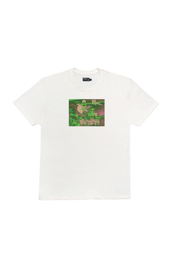 VINTAGE NEON GINGA STUDIOS T-SHIRT OFF WHITE