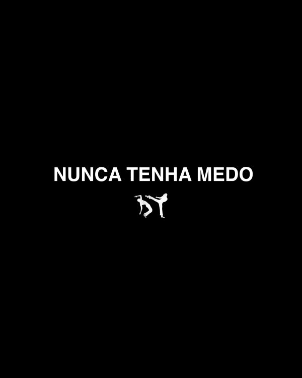 NUNCA TENHA MEDO T-SHIRT BLACK - Image 2
