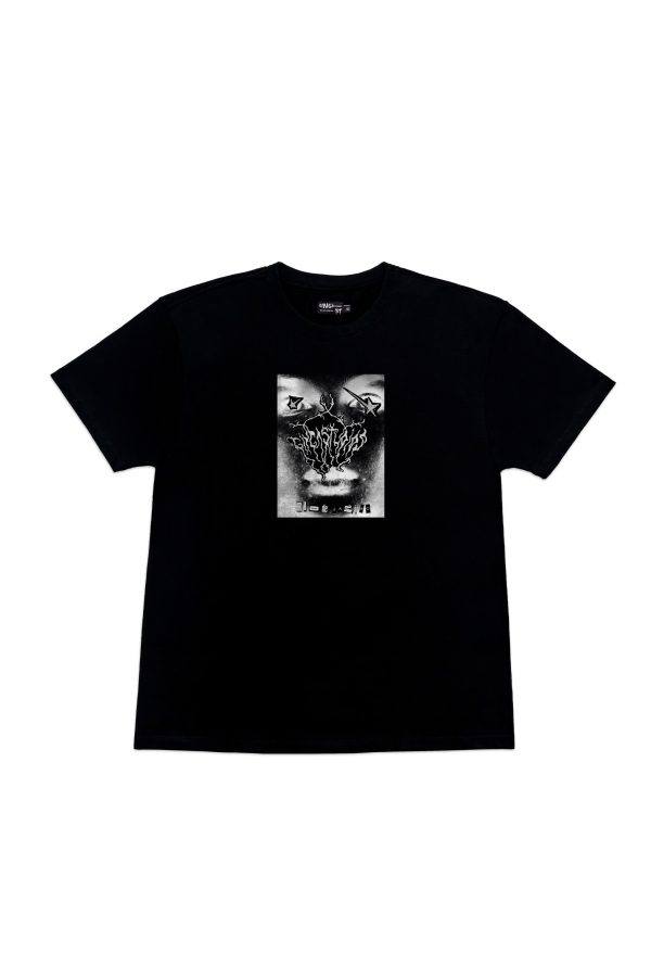 STAR FACE T-SHIRT BLACK