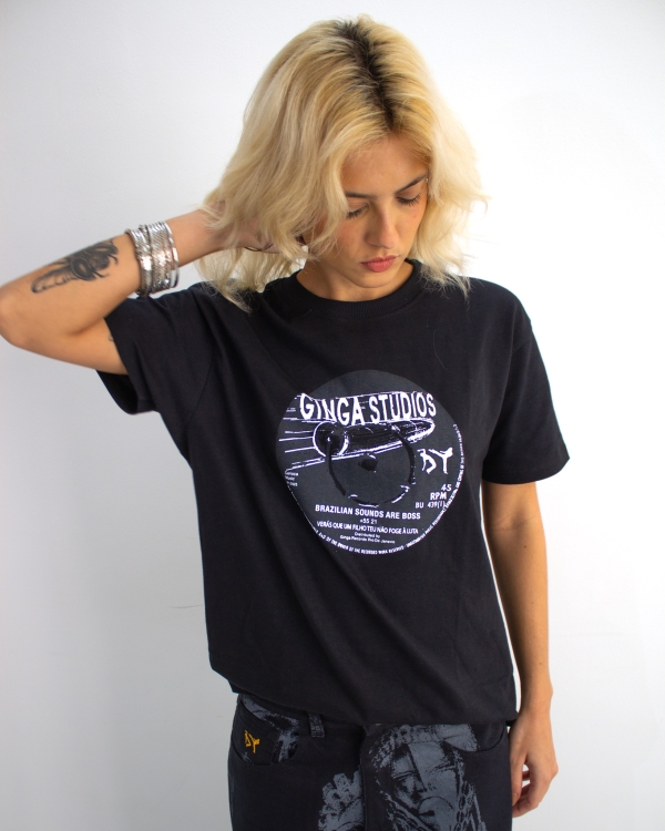 BRAZILIAN SOUNDS ARE BOSS T-SHIRT BLACK