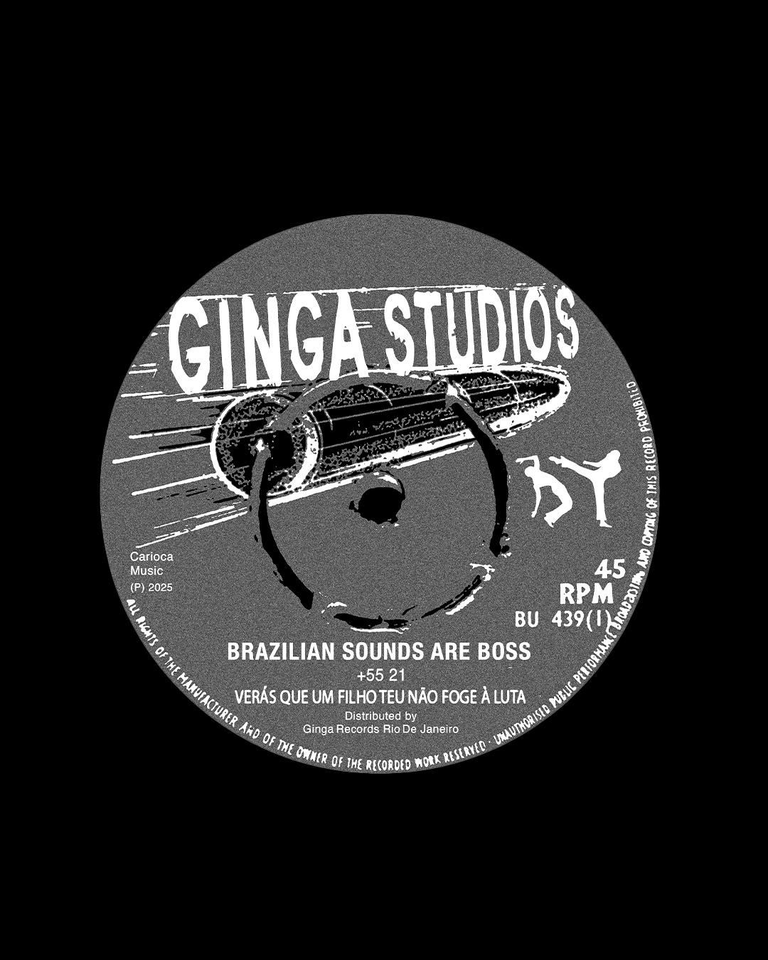 BRAZILIAN SOUNDS ARE BOSS T-SHIRT BLACK